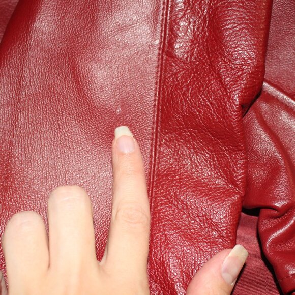 VTG Worthington Red Leather Jacket - Picture 8 of 8